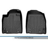 SMARTLINER Custom Fit All Weather Protection Black 1st Row Liners Compatible With 2016-2019 Chevrolet Cruze (Fits Sedan & Hatchback Models)