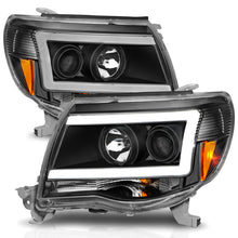 Load image into Gallery viewer, ANZO 111517 -  FITS: 05-09 Toyota Tacoma Projector Light Bar Style Headlights w/ C Light Bar