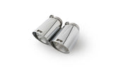 Remus 0046 70SGR - Stainless Steel 102mm Straight Cut Chrome Tail Pipe Set (Quad Tips)