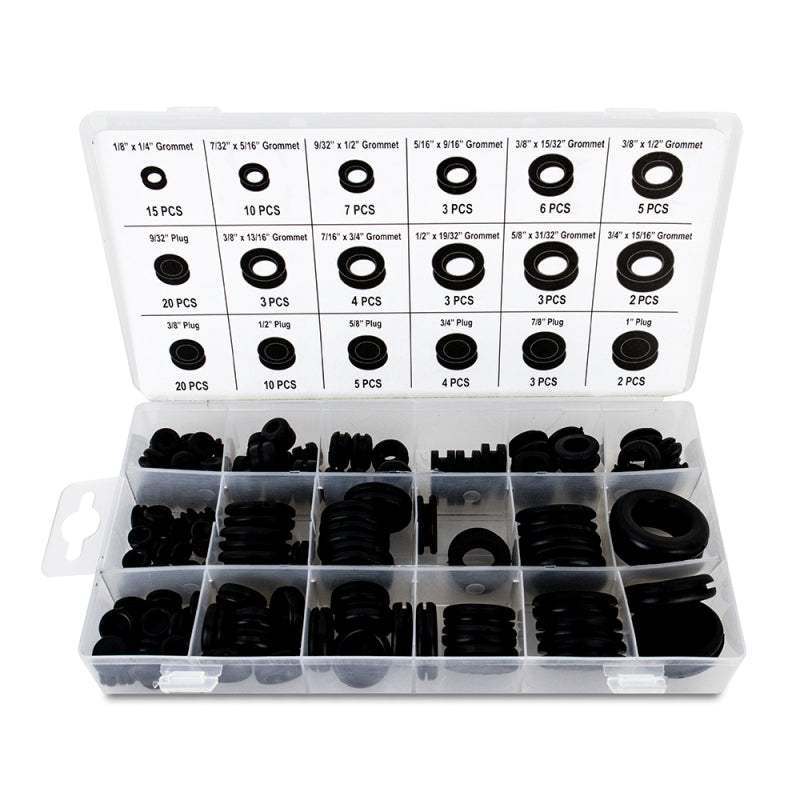 Mishimoto MMTL-GROM-125 - Rubber Grommet Assortment125Pc.