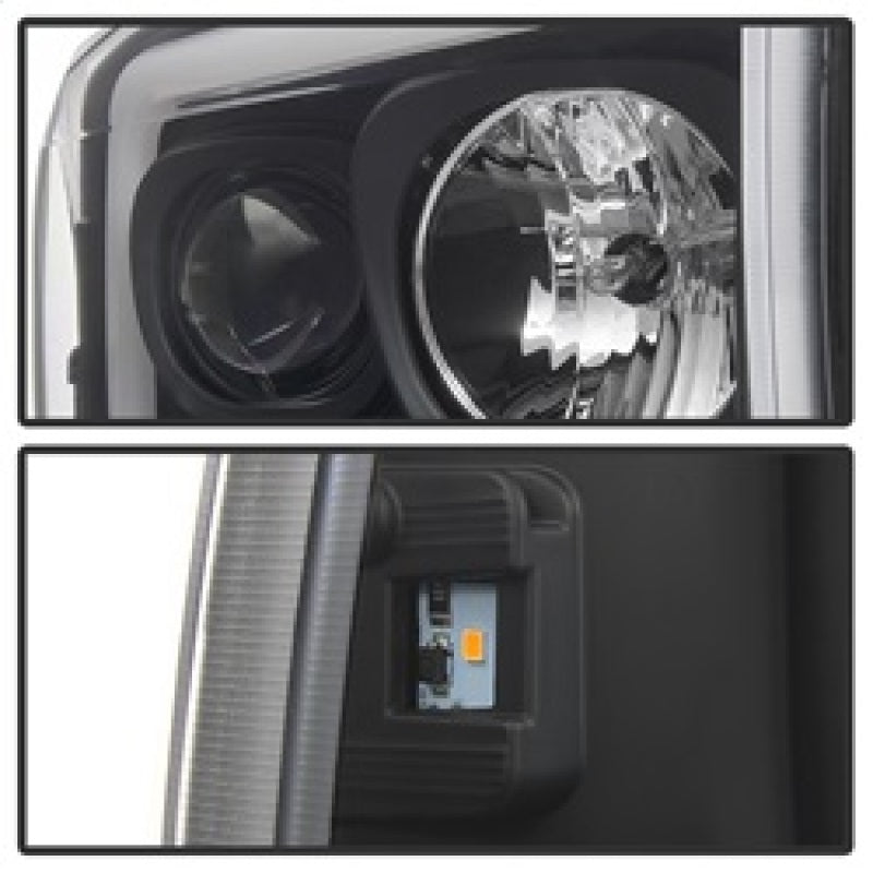 SPYDER 5084491 FITS 5084491 - Spyder 99-04 Ford F250 Super Duty Projector HeadlightsLight BarBlack PRO-YD-FF25099V2-LB-BK