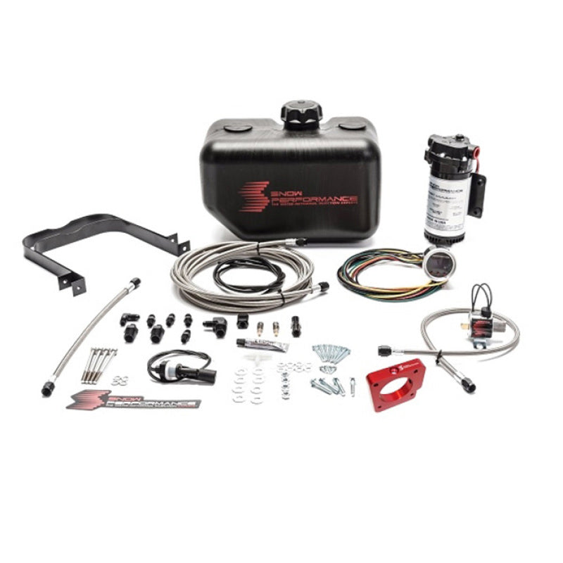 Snow Performance SNO-2110-BRD - 05-14 STI Stg 2 Boost Cooler Water Injection Kit w/SS Brd Line & 4AN Fittings