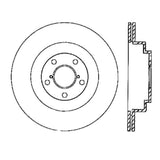 Stoptech 126.47025SR FITS StopTech Power Slot 06-07 WRX / 05-08 LGT Rear Right Slotted Rotor