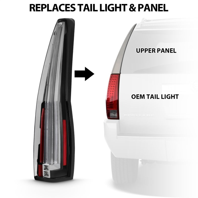 ANZO 311296 -  FITS: 2007-2014 Cadillac Escalade Led Taillights Red/Clear