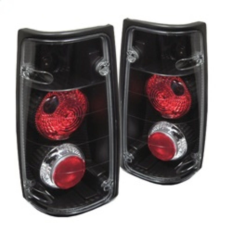 SPYDER 5005472 - Spyder Isuzu Rodeo 91-97/Isuzu Amigo 89-94 Euro Style Tail Lights Black ALT-YD-IR91-BK