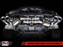 Load image into Gallery viewer, AWE Tuning 3015-42151 FITS 2020 Chevrolet Corvette (C8) Touring Edition Exhaust - Quad Chrome Silver Tips