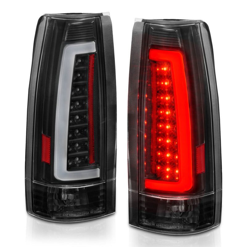 ANZO 311344 -  FITS: 1999-2000 Cadillac Escalade LED Taillights Black Housing Clear Lens Pair