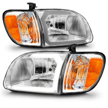 Load image into Gallery viewer, ANZO 111580 FITS 00-04 Toyota Tundra (Reg/Acc Cab Only) Crystal Headlights w/Lgt Bar Chrome w/Corner Lights 2pc