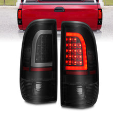 Load image into Gallery viewer, ANZO 311378 FITS 1997-2003 Ford F-150 LED Tail Lights w/ Light Bar Black Housing Smoke Lens