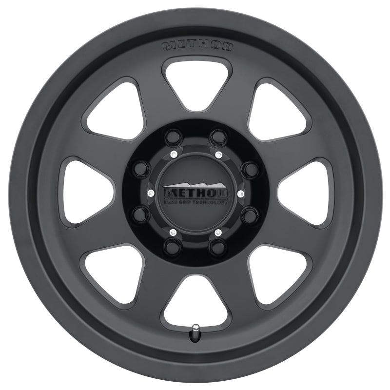 Method Wheels MR70179080512N -Method MR701 17x9 -12mm Offset 8x6.5 130.81mm CB Matte Black Wheel