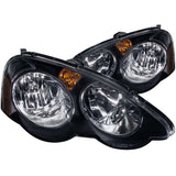 ANZO 121209 FITS: 2002-2004 Acura Rsx Crystal Headlights Black