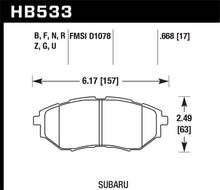Load image into Gallery viewer, Hawk 05-08 LGT D1078 HPS Street Front Brake Pads - free shipping - Fastmodz