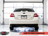 AWE Tuning 3020-43066 FITS Subaru WRX/STI VA/GV Sedan Track Edition Exhaust - Diamond Black Tips (102mm)