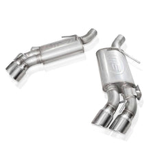Load image into Gallery viewer, Stainless Works CA16RVMKSFCR - 2016+ Chevy Camaro SS 3in Redline Factory Connect Axle Back w/Valve &amp; 4in Quad Tips
