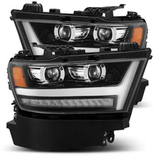 Load image into Gallery viewer, AlphaRex 880513 - 19-20 Ram 1500HD PRO-Series Proj Headlights Plnk Style Jet Blk w/Activ Light/Seq Signal/DRL