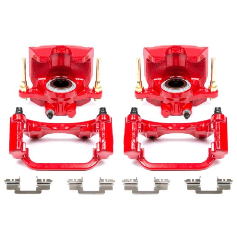 Power Stop 07-16 Cadillac Escalade Rear Red Calipers w/Brackets - Pair - free shipping - Fastmodz