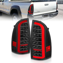 Load image into Gallery viewer, ANZO 311427 -  FITS: 05-15 Toyota Tacoma Full LED Tail Lights w/Light Bar Sequential Black Housing Clear Lens