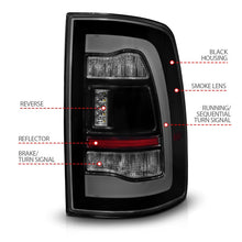 Load image into Gallery viewer, ANZO 311470 FITS 311470 FITS 09-18 Dodge Ram 1500 Sequential LED Taillights Smoke Black