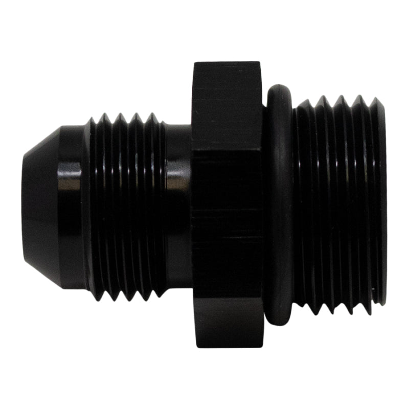 DeatschWerks 6-02-0406-B FITS 10AN ORB Male to 8AN Male Flare Adapter (Incl O-Ring)Anodized Matte Black