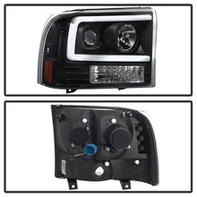 Load image into Gallery viewer, SPYDER 5084491 FITS 5084491 - Spyder 99-04 Ford F250 Super Duty Projector HeadlightsLight BarBlack PRO-YD-FF25099V2-LB-BK