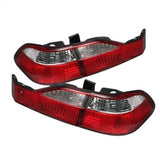 SPYDER 5004352 - Spyder Honda Accord 98-00 4Dr Euro Style Tail Lights Red Clear ALT-YD-HA98-RC