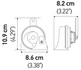 Hella 12010901 FITS 12V Twin Trumpet Horn Kit with BracketToyota