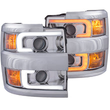 Load image into Gallery viewer, ANZO - [product_sku] - ANZO Projector Headlights 15-17 Chevrolet Silverado 2500HD / 3500HD Chrome w/ Chrome Rim - Fastmodz