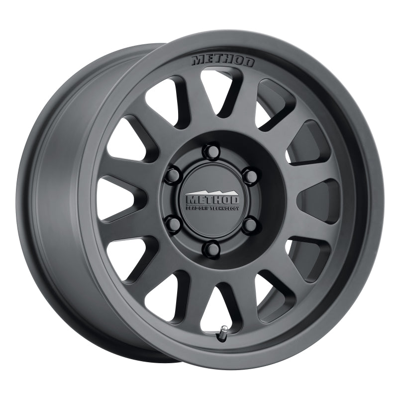 Method Wheels MR70478555500 -Method MR704 17x8.5 0mm Offset 5x5.5 108mm CB Matte Black Wheel