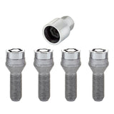 McGard 27000 FITS Wheel Lock Bolt Set - 4pk. (Cone Seat) M14X1.5 / 19mm Hex / 31.0mm Shank Length - Chrome