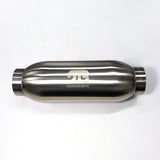 Stainless Bros 615-07636-0111 - 4in Body x 12.0in Length 3in Inlet/Outlet Bullet Resonator
