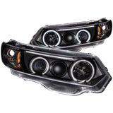 ANZO 121062 FITS: 2006-2011 Honda Civic Projector Headlights w/ Halo Black (CCFL)