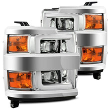 Load image into Gallery viewer, AlphaRex 880225 FITS 15-19 Chevy Silverado 2500HD PRO-Series Headlight Plank Chrome w/Activ Light/Seq Signal/DRL
