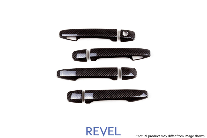 Revel 1TR4GT0AS10 - GT Dry Carbon Door Handle Covers (FL/FR/RL/RR) 15-18 Subaru WRX/STI 8 Pieces
