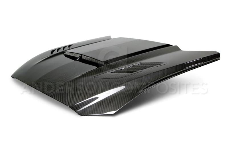 Anderson Composites AC-HD15FDMU-AB-DS FITS 15-17 Ford Mustang (Excl. GT350/GT350R) Ram Air Double Sided Hood