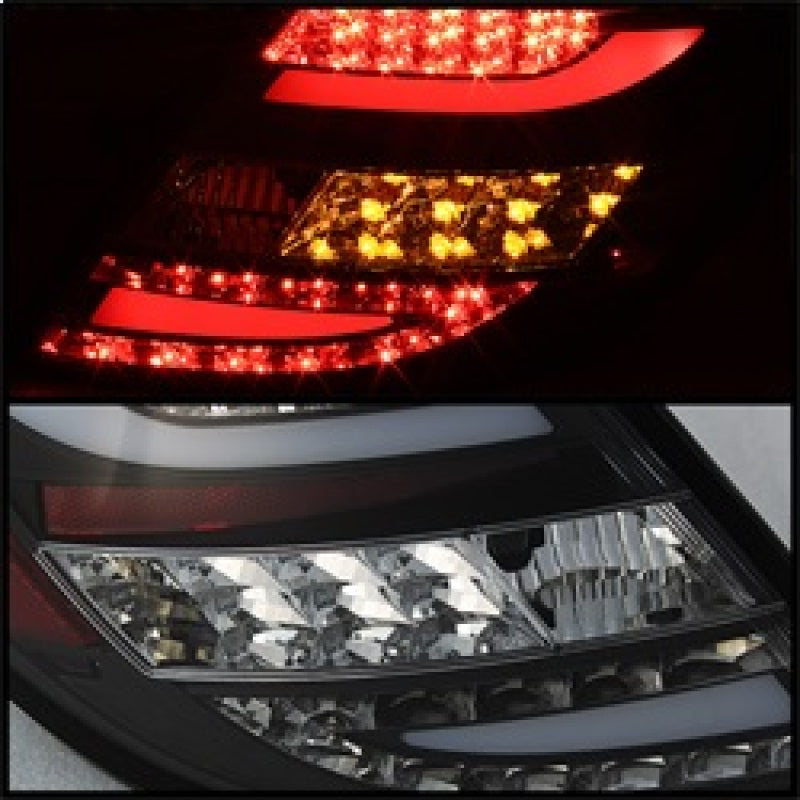 SPYDER 5072733 - Spyder Mercedes Benz W204 C-Class 11-14 LED Tail LightsBlk ALT-YD-MBZC11-LED-BK