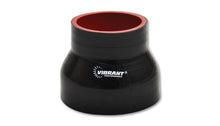 Load image into Gallery viewer, Vibrant 2777 FITS 4 Ply Reinforced Silicone Transition Connector - 4in I.D. x 5in I.D. x 3in long (BLACK)