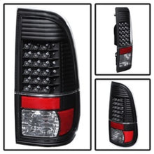 Load image into Gallery viewer, Xtune Ford Super Duty 08-15 LED Tail Lights Black ALT-JH-FS08-LED-BK