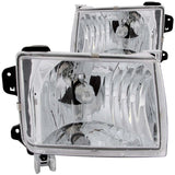 ANZO 111049 FITS: 1998-2000 Nissan Frontier Crystal Headlights Chrome