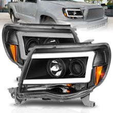 Load image into Gallery viewer, ANZO 111517 -  FITS: 05-09 Toyota Tacoma Projector Light Bar Style Headlights w/ C Light Bar