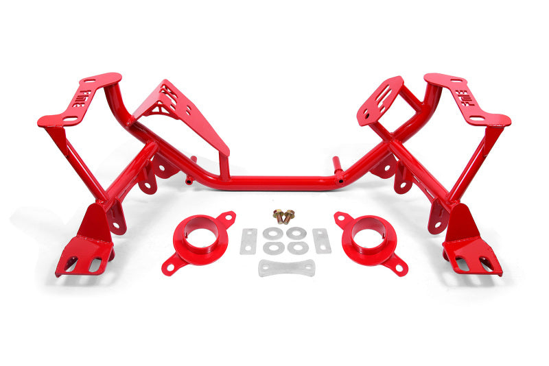 BMR Suspension KM732R - BMR 79-95 Ford Mustang K-Member Standard Version w/Spring Perches Red