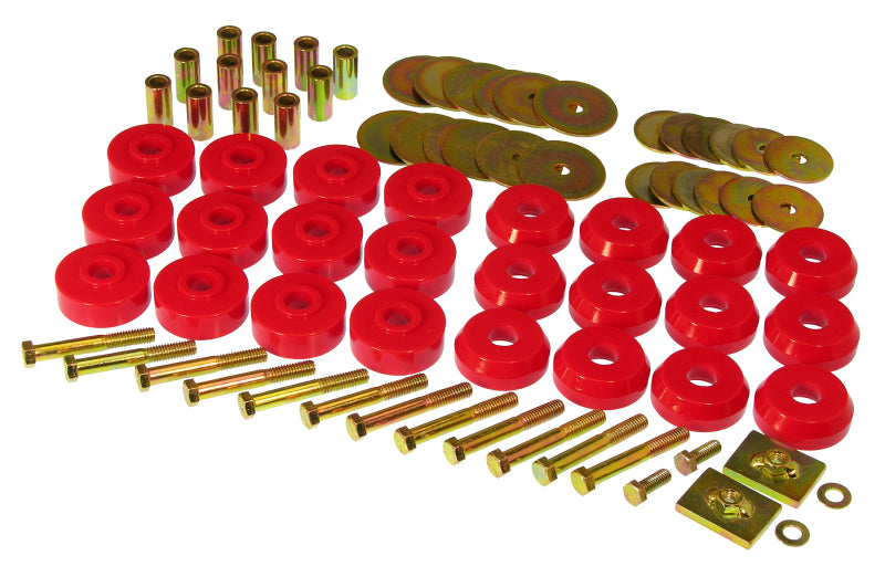 Prothane 7-145 - Chevy Conv Impala / Belair Body Mount Kit Red