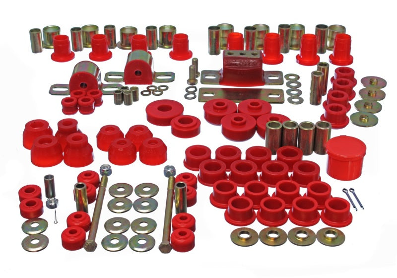 Energy Suspension 3.18123R FITS 3.18123R FITS 63-82 Chevrolet Corvette Red Hyper-flex Master Bushing Set