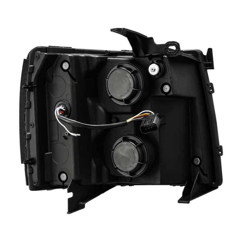 AlphaRex 880205 FITS 07-13 Chevy 1500HD PRO-Series Proj Headlight Plank Style Matte Blk w/Activ Light/Seq Signal