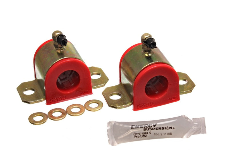 Energy Suspension 8.5128R - 03-06 Toyota Corolla/Matrix Red 24mm Front Sway Bar Bushing Set (Greaseable Frame