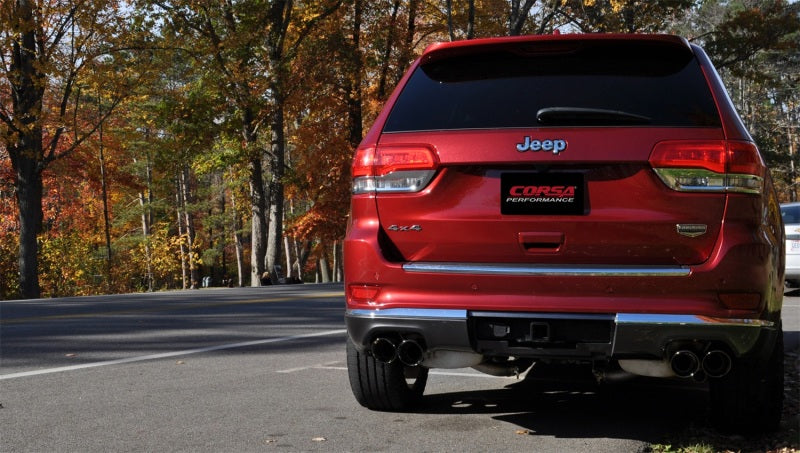 CORSA Performance 14992BLK FITS Corsa 14-16 Jeep Grand Cherokee Summit Edition Black 2.5in Dual Rear Exit Cat-Back Exhaust