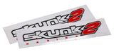 Skunk2 Racing 837-99-1012 -  -Skunk2 12in. Decal (Set of 2)