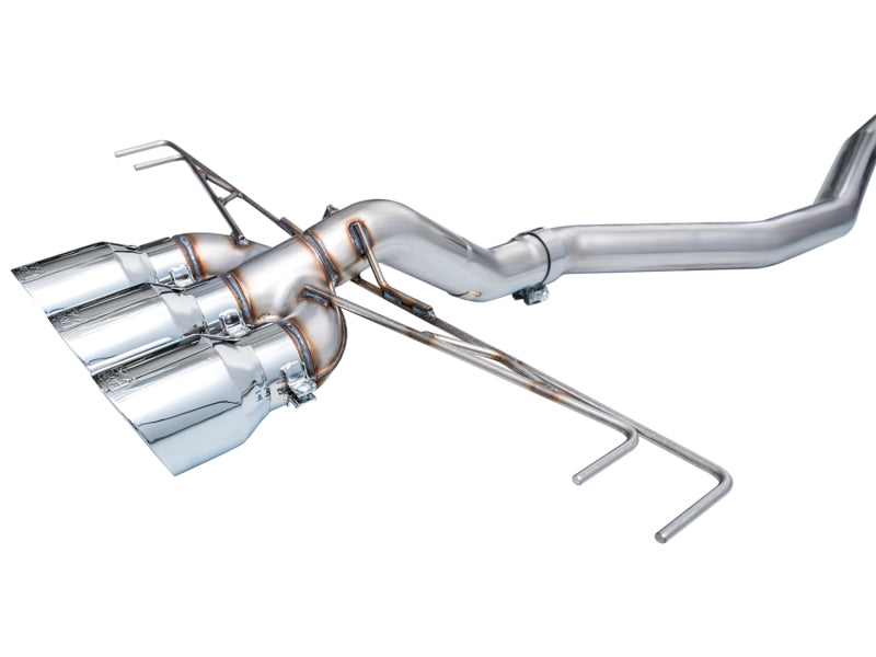 AWE Tuning 3020-52287 FITS 2023 Honda Civic Type R FL5 Track Edition Exhaust w/ Triple Chrome Silver Tips