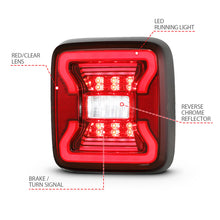 Load image into Gallery viewer, ANZO 311295 FITS 18-19 Jeep Wrangler JL LED Taillights Black