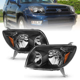 ANZO 111394 FITS: 2003-2005 Toyota 4Runner Crystal Headlights Black