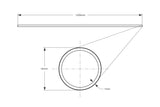 Seibon CFTUBE16 - Carbon Fiber Tube 47in x .63in